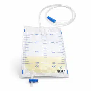 Bolsa de orina 2L con válvula antirretorno y escala graduada - aptor medical