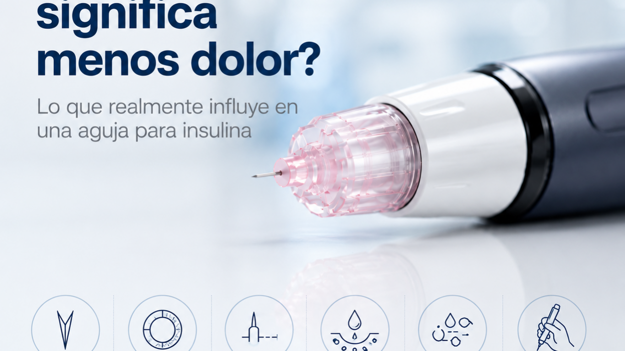 afilado agujas insulina 34g